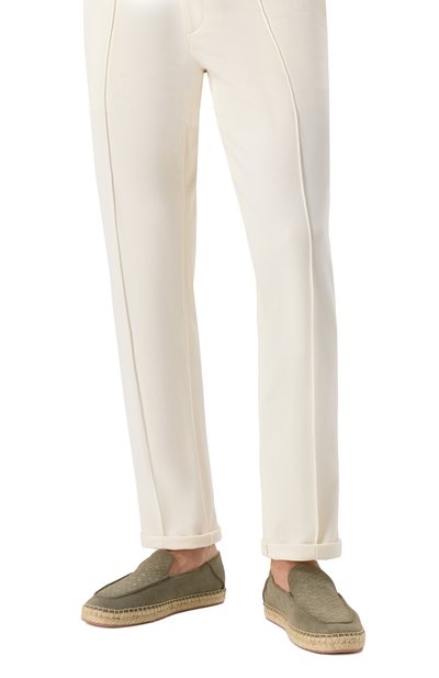 Замшевые эспадрильи madeira BOSS хаки цвета по цене 20950 руб., арт. 50541781, фото 3 Замшевые эспадрильи madeira BOSS, арт. 50541781, фото 3