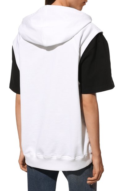 Хлопковое худи PRADA белого цвета по цене 130000 руб., арт. 139693-10NB-F0009-221, фото 4 Хлопковое худи PRADA, арт. 139693-10NB-F0009-221, фото 4