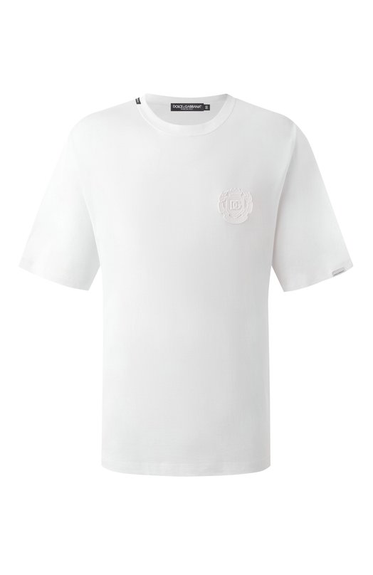 Хлопковая футболка Dolce & Gabbana G8PN9Z/G7NYJ Белый G8PN9Z/G7NYJ