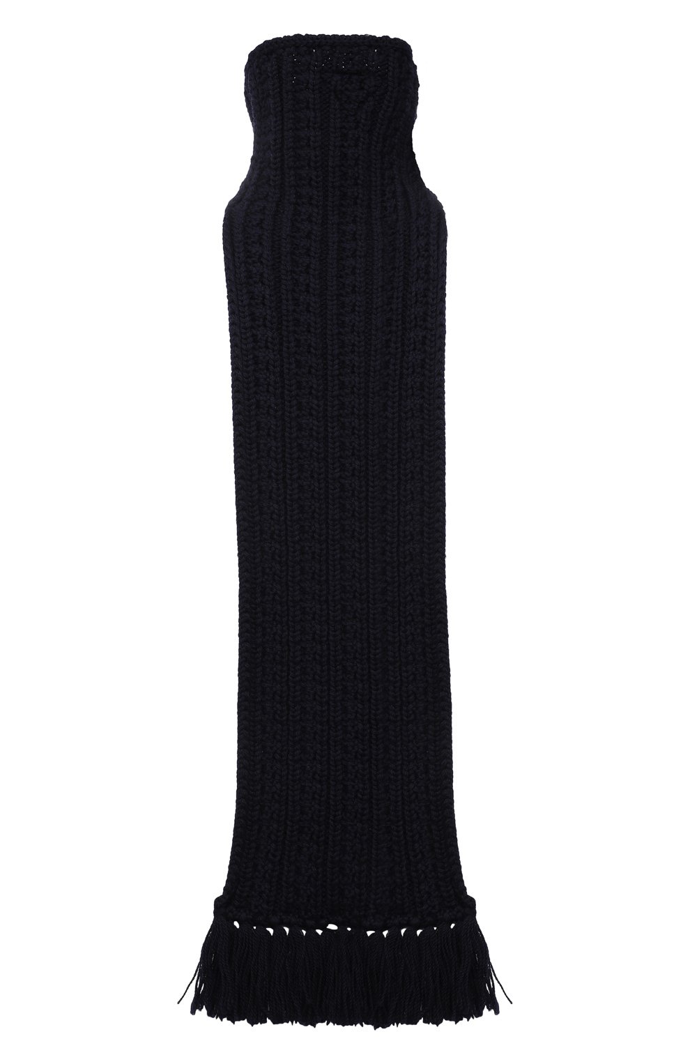 Шерстяная манишка PRADA темно-синего цвета по цене 67000 руб., арт. UMS396-1BCL-F0008-212, фото 1 Шерстяная манишка PRADA, арт. UMS396-1BCL-F0008-212, фото 1