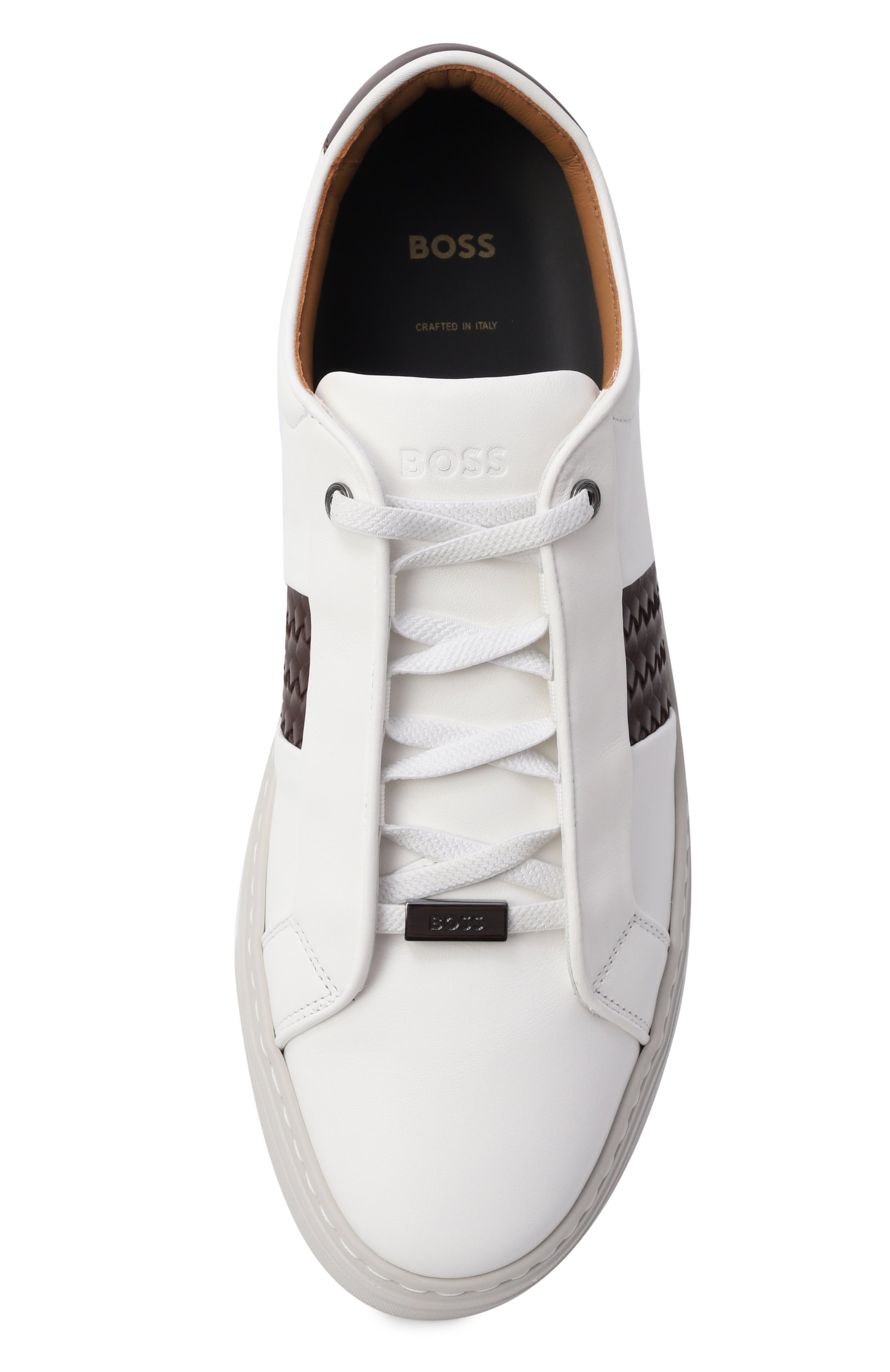 Кожаные кеды gary BOSS, арт. 50555667, фото 5