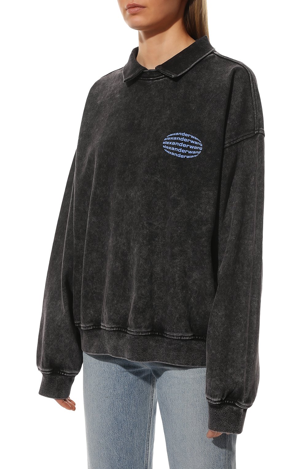 Хлопковый свитшот ALEXANDER WANG, арт. UCC1221490, фото 3