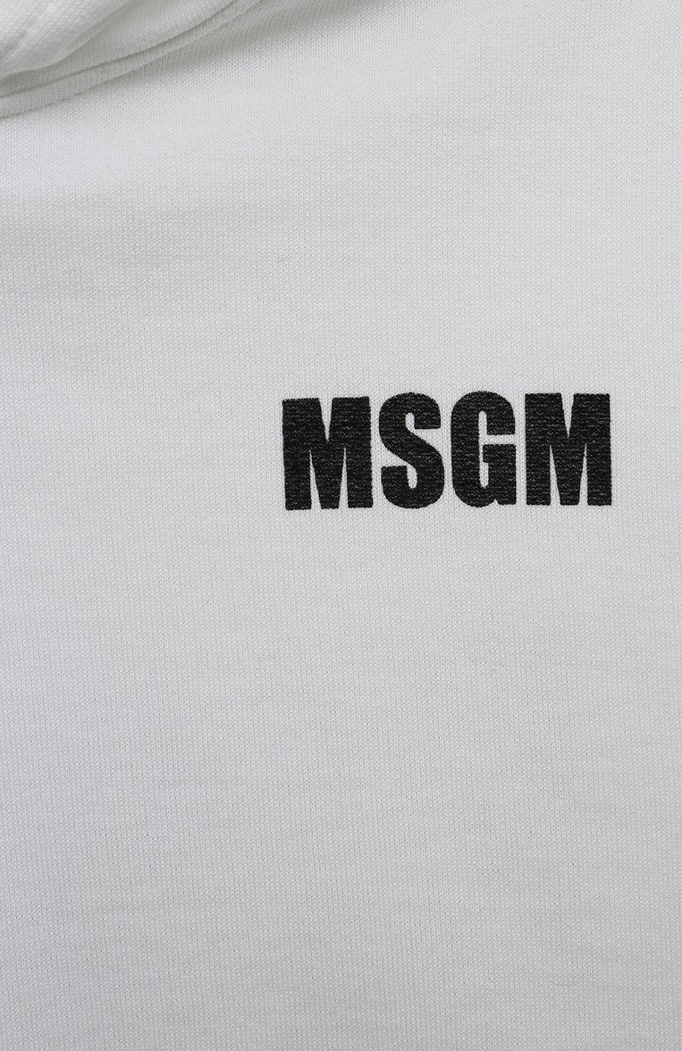 Хлопковое худи MSGM KIDS, арт. S4MSJGHS008, фото 3