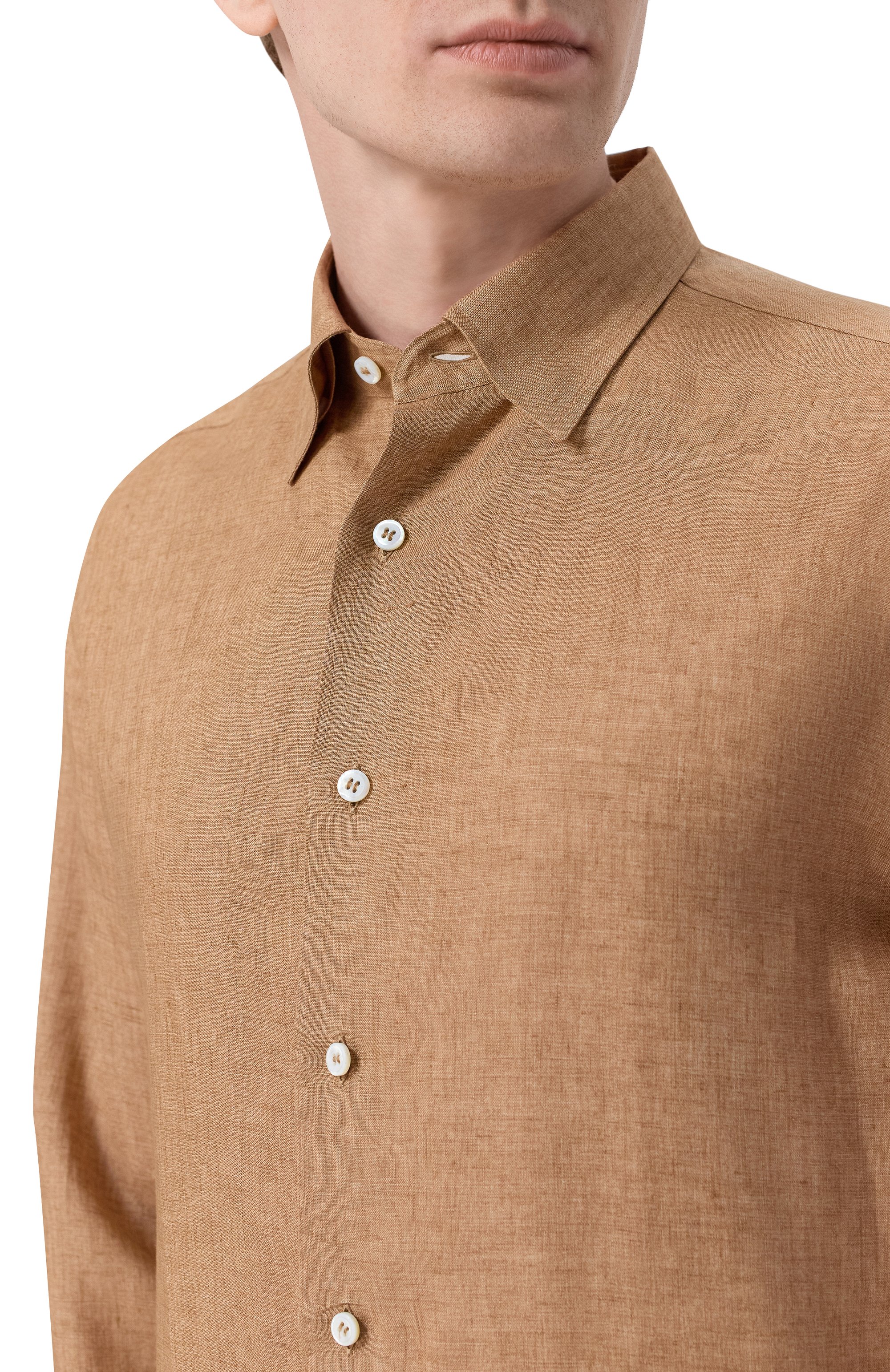 Льняная рубашка BRIONI, арт. SCAY0L/P9111, фото 5