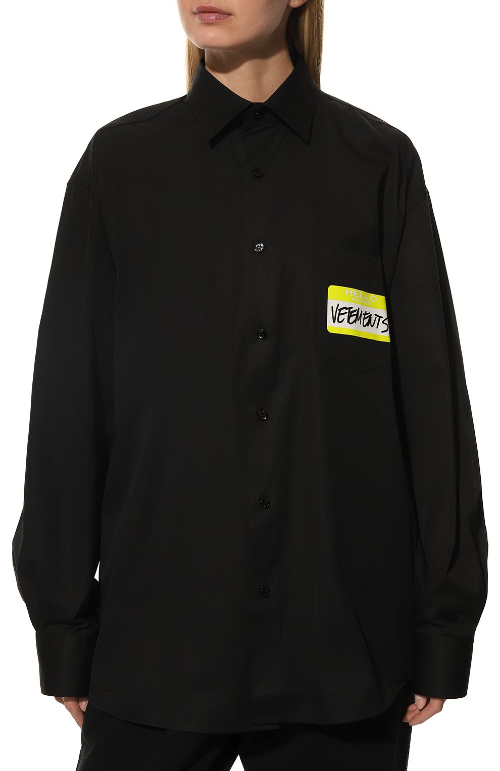 Хлопковая рубашка VETEMENTS, арт. UA53SH500B 1001/M, фото 6