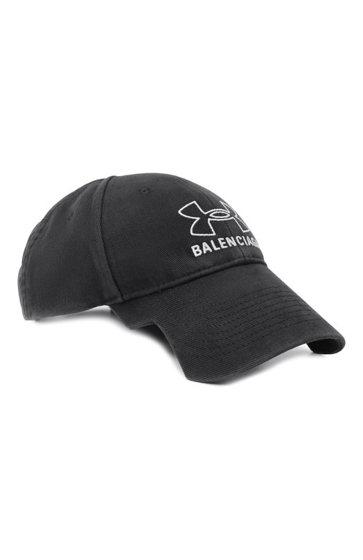 Хлопковая бейсболка Balenciaga 807145/410B2 Чёрный 807145/410B2