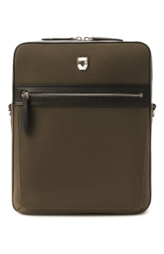 Сумка Silvio Rubeus Milano CR0SSB0DY MEDIUM/CALFSKIN GRAN PRIX+CANVAS AMAZZ0N Хаки CR0SSB0DY MEDIUM/CALFSKIN GRAN PRIX+CANVAS AMAZZ0N