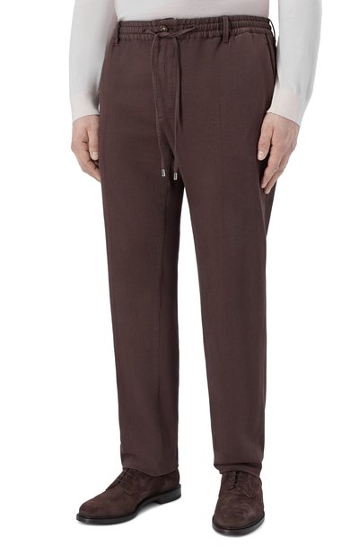 Брюки из хлопка и лиоцелла CORTIGIANI, арт. 4AP400, фото 3