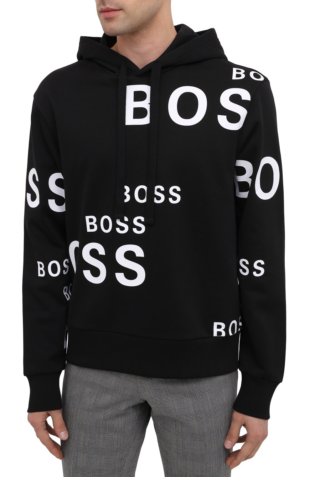 Хлопковое худи BOSS, арт. 50438271, фото 3