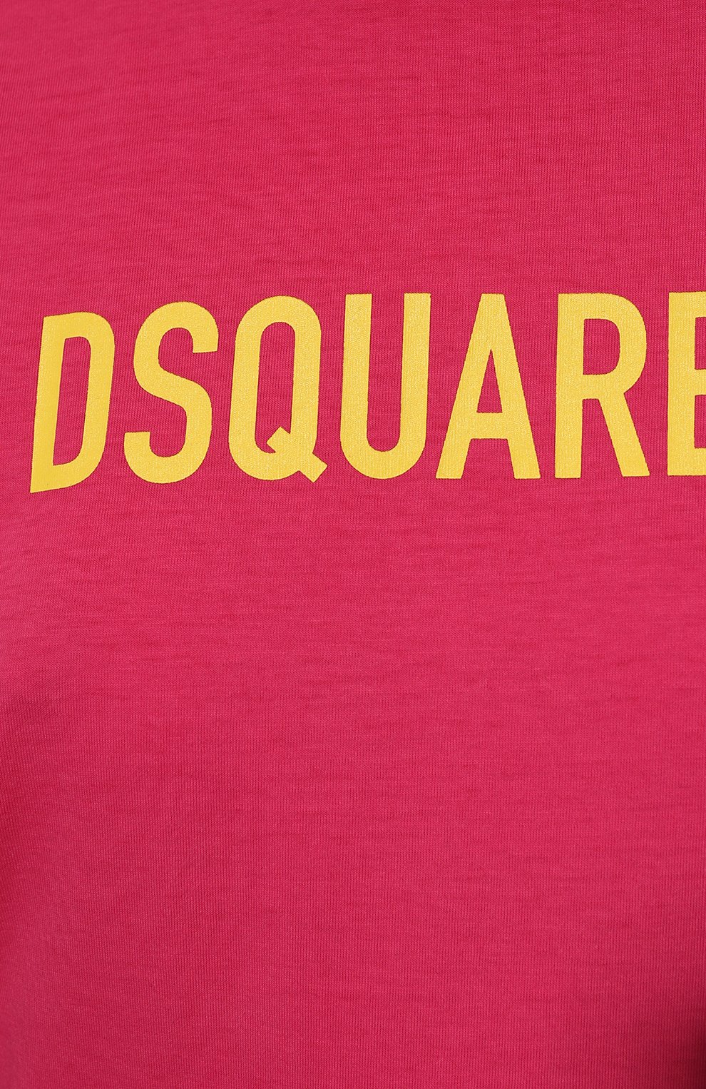 Хлопковая футболка DSQUARED2 фуксия цвета по цене 15250 руб., арт. S75GD0283/S22427, фото 5 Хлопковая футболка DSQUARED2, арт. S75GD0283/S22427, фото 5