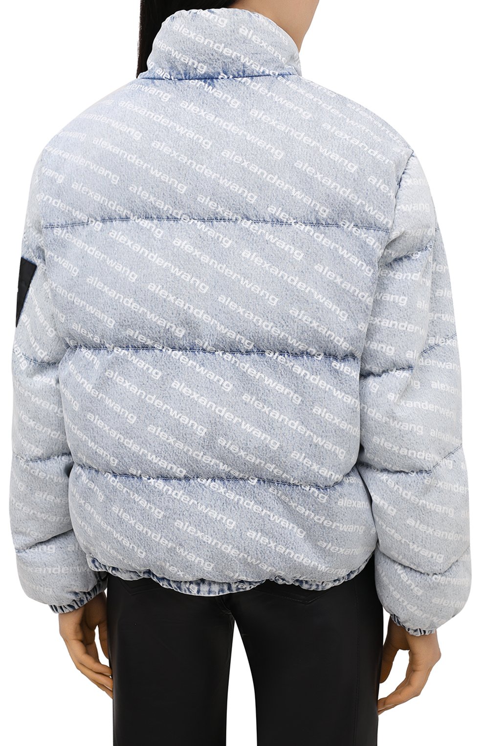 Джинсовый пуховик ALEXANDER WANG голубого цвета по цене 66700 руб., арт. 4DC1212900, фото 4 Джинсовый пуховик ALEXANDER WANG, арт. 4DC1212900, фото 4