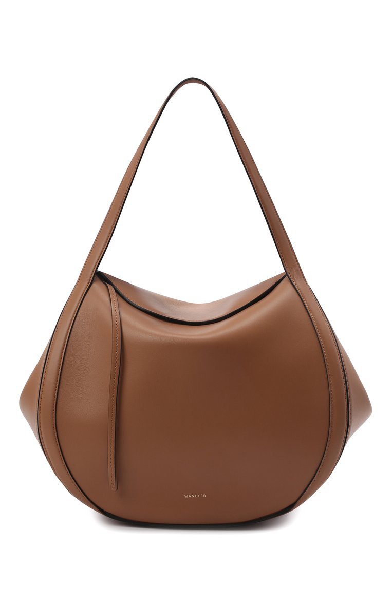 Женская сумка lin medium WANDLER коричневого цвета, арт. LIN BAG | Фото 1 (Сумки-технические: Сумки top-handle; Материал: Натуральная кожа; Размер: medium)