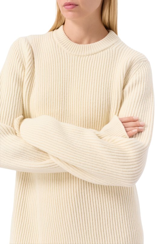 Шерстяное платье Jil Sander J02GP0239/J14737 Кремовый  J02GP0239/J14737 Фото 5