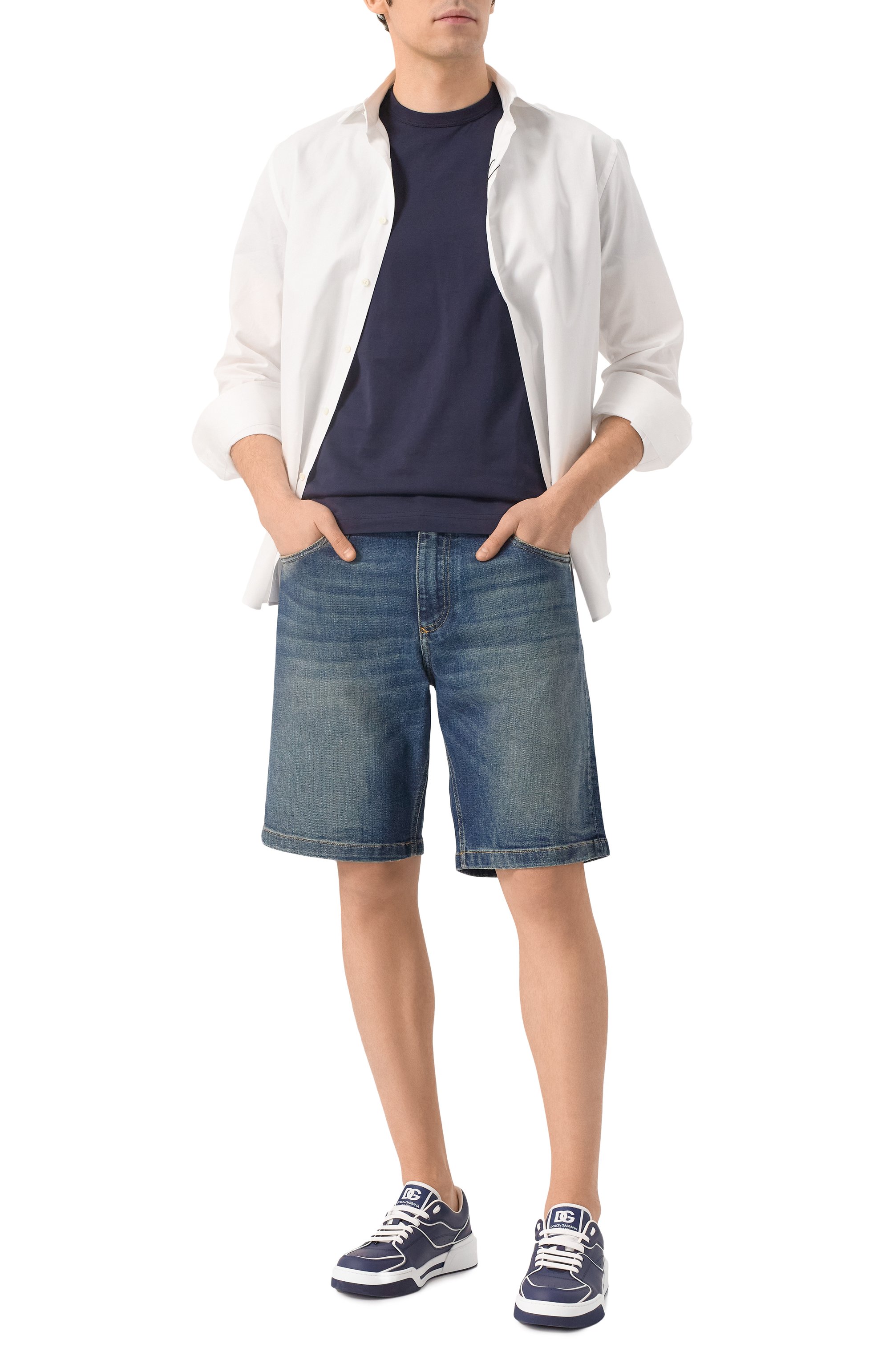 Кожаные кеды new roma DOLCE & GABBANA, арт. CS2036/AY953, фото 2