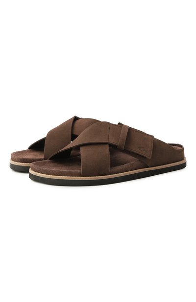 Мужские замшевые шлепанцы PAUL&SHARK, арт. 26418005