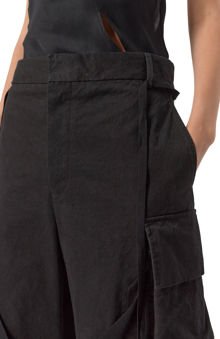 Хлопковые брюки-карго ANN DEMEULEMEESTER, арт. B0012423/FA559, фото 1