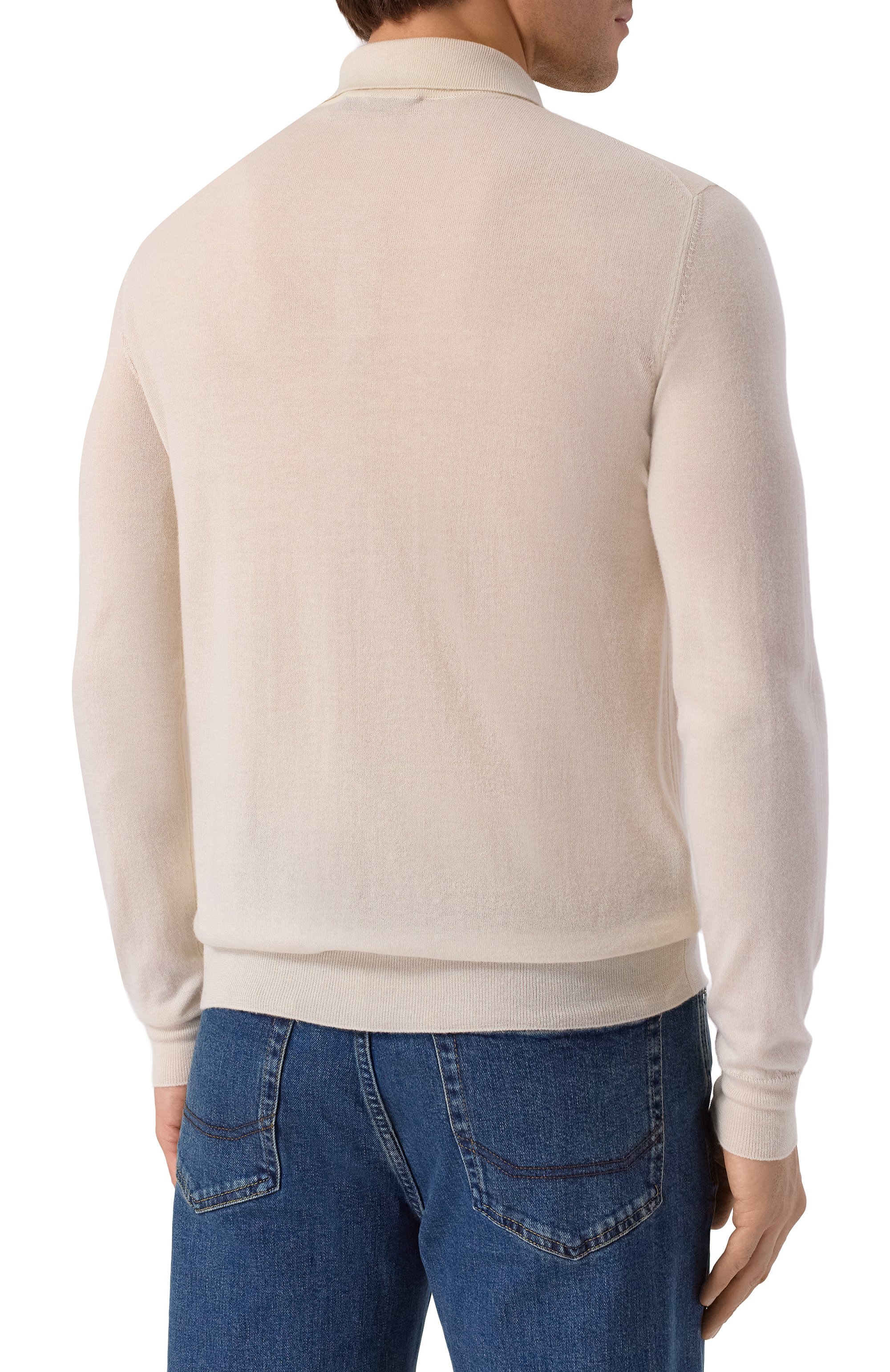 Поло из кашемира и шелка ANDREA CAMPAGNA, арт. M5625-1531, фото 4