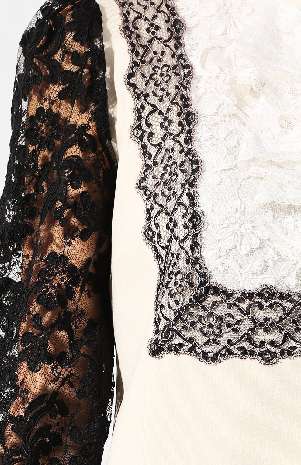 Платье с кружевной отделкой и воротником-стойкой GUCCI, арт. 538734/X900A, фото 5