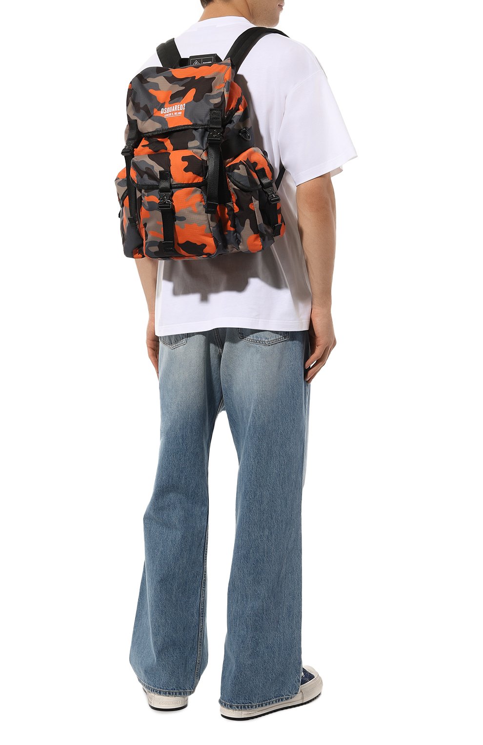 Текстильный рюкзак ceresio 9 DSQUARED2 оранжевого цвета по цене 58550 руб., арт. BPM0078/16805525, фото 7 Текстильный рюкзак ceresio 9 DSQUARED2, арт. BPM0078/16805525, фото 7