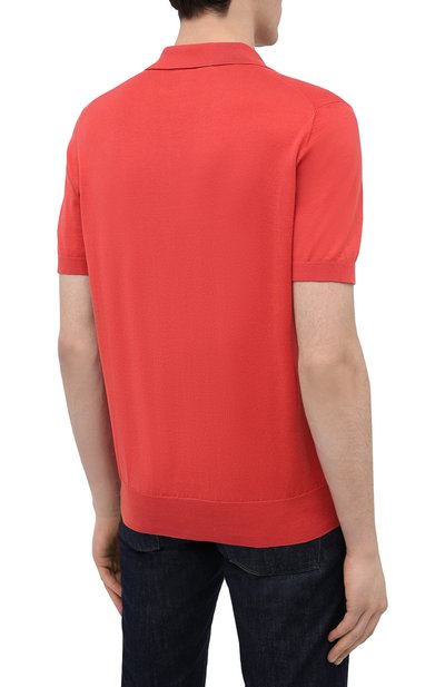 Хлопковое поло BRUNELLO CUCINELLI красного цвета по цене 92500 руб., арт. M29800145, фото 4 Хлопковое поло BRUNELLO CUCINELLI, арт. M29800145, фото 4