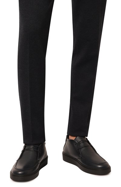 Кожаные дезерты CAMERLENGO, арт. 16642/NAVY, фото 3