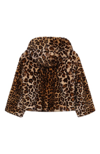 Шуба из экомеха DOLCE & GABBANA леопардового цвета по цене 120500 руб., арт. L52B09/FUPU8_001, фото 2 Шуба из экомеха DOLCE & GABBANA, арт. L52B09/FUPU8_001, фото 2