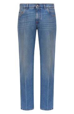 Мужские джинсы DOLCE & GABBANA синего цвета, арт. GP02XD/G8MZ5 | Фото 1 (Драгоценные камни: Проставлено; Длина (брюки, джинсы): Стандартные; Материал сплава: Проставлено; Материал внешний: Деним, Хлопок; Силуэт М (брюки): Прямые; Детали: Делаве; Кросс-КТ: Деним; Стили: Кэжуэл, Повседневный)