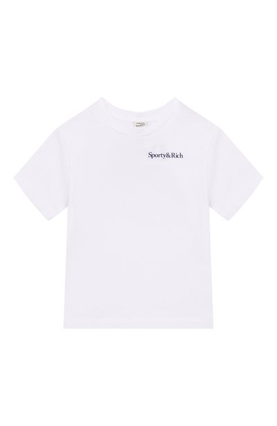 Хлопковая футболка SPORTY AND RICH, арт. T0048712300WH01_001