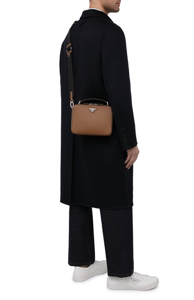 Кожаная сумка brique PRADA, арт. 2VH069-9Z2-F0401-YMI, фото 2