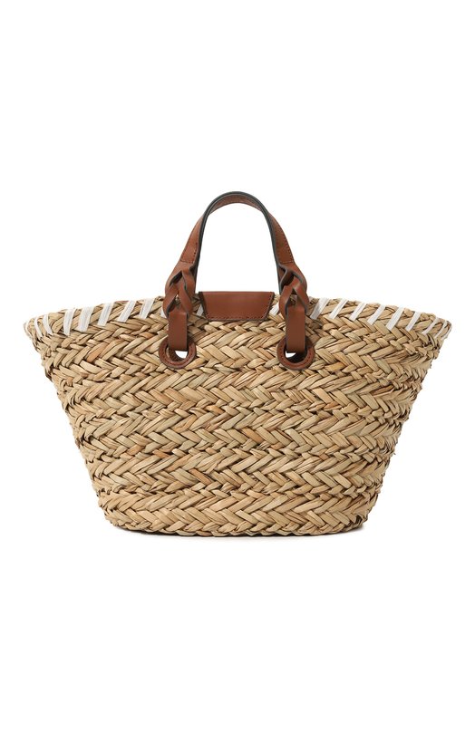 Сумка Small Paper Eyes Basket Anya Hindmarch Бежевый, фото 6
