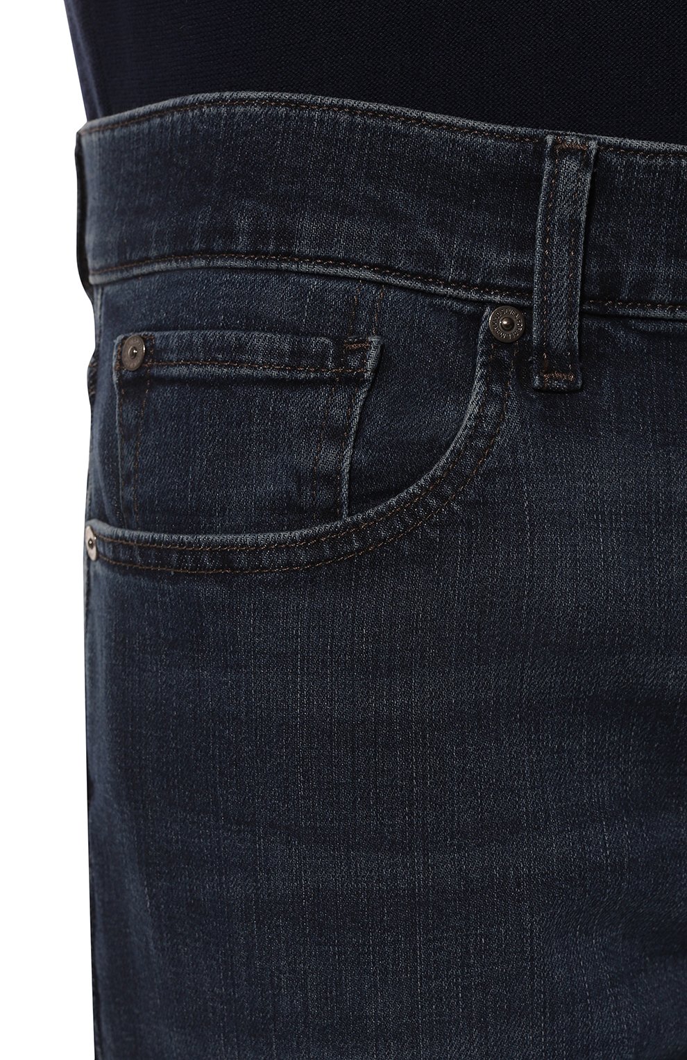 Джинсы standard 7 FOR ALL MANKIND темно-синего цвета по цене 25250 руб., арт. JSMNC420TC, фото 5 Джинсы standard 7 FOR ALL MANKIND, арт. JSMNC420TC, фото 5