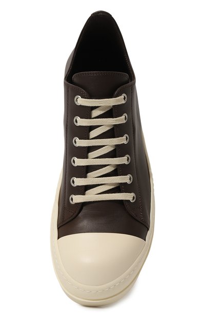 Кожаные кеды luxor low RICK OWENS, арт. RU02C7891/LCG, фото 4