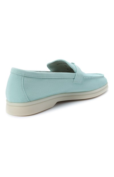 Замшевые лоферы summer charms walk LORO PIANA, арт. FAE5444, фото 4