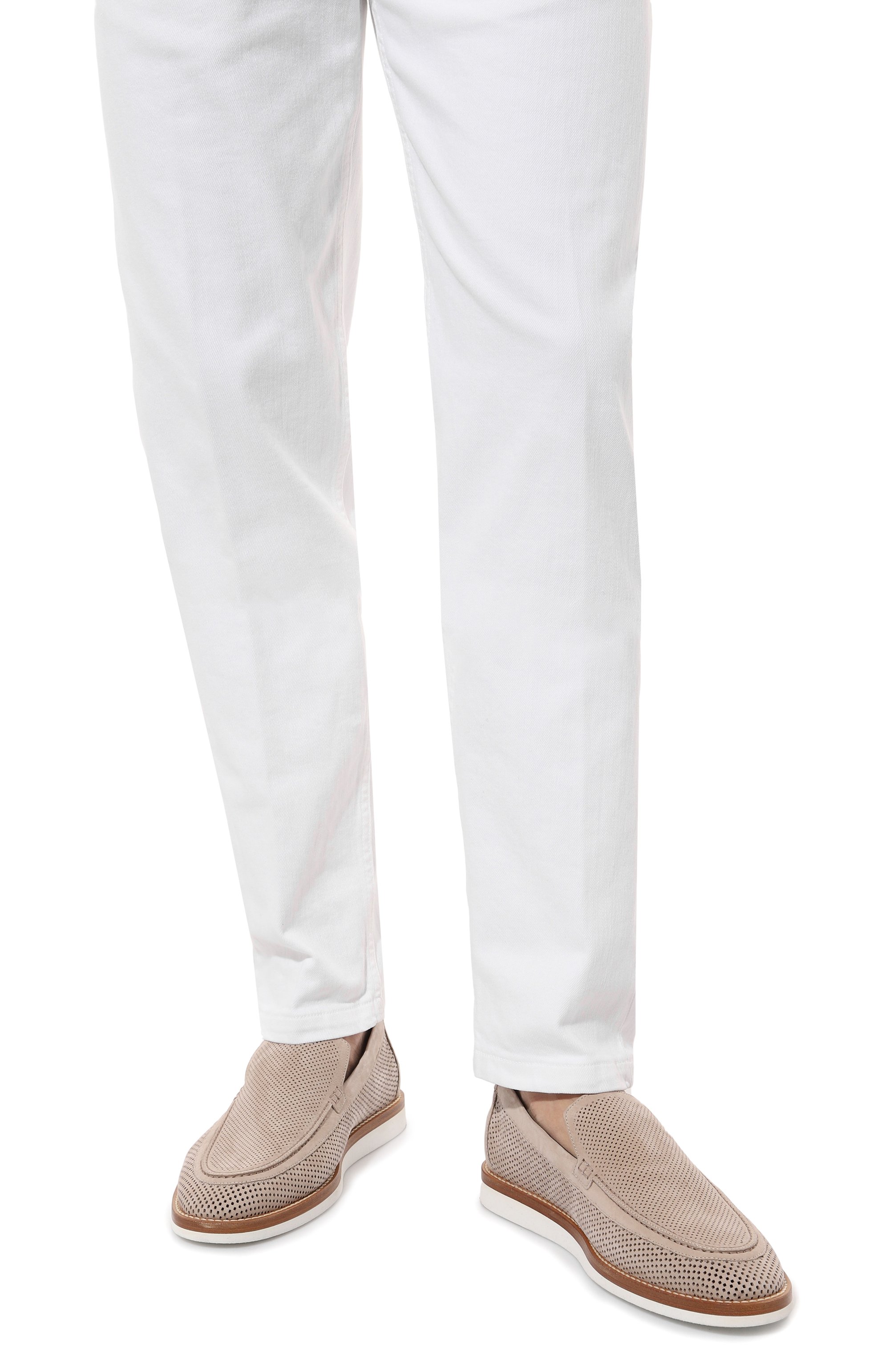 Замшевые лоферы ZILLI светло-бежевого цвета по цене 123000 руб., арт. H0079AM1003VHA001, фото 3 Замшевые лоферы ZILLI, арт. H0079AM1003VHA001, фото 3