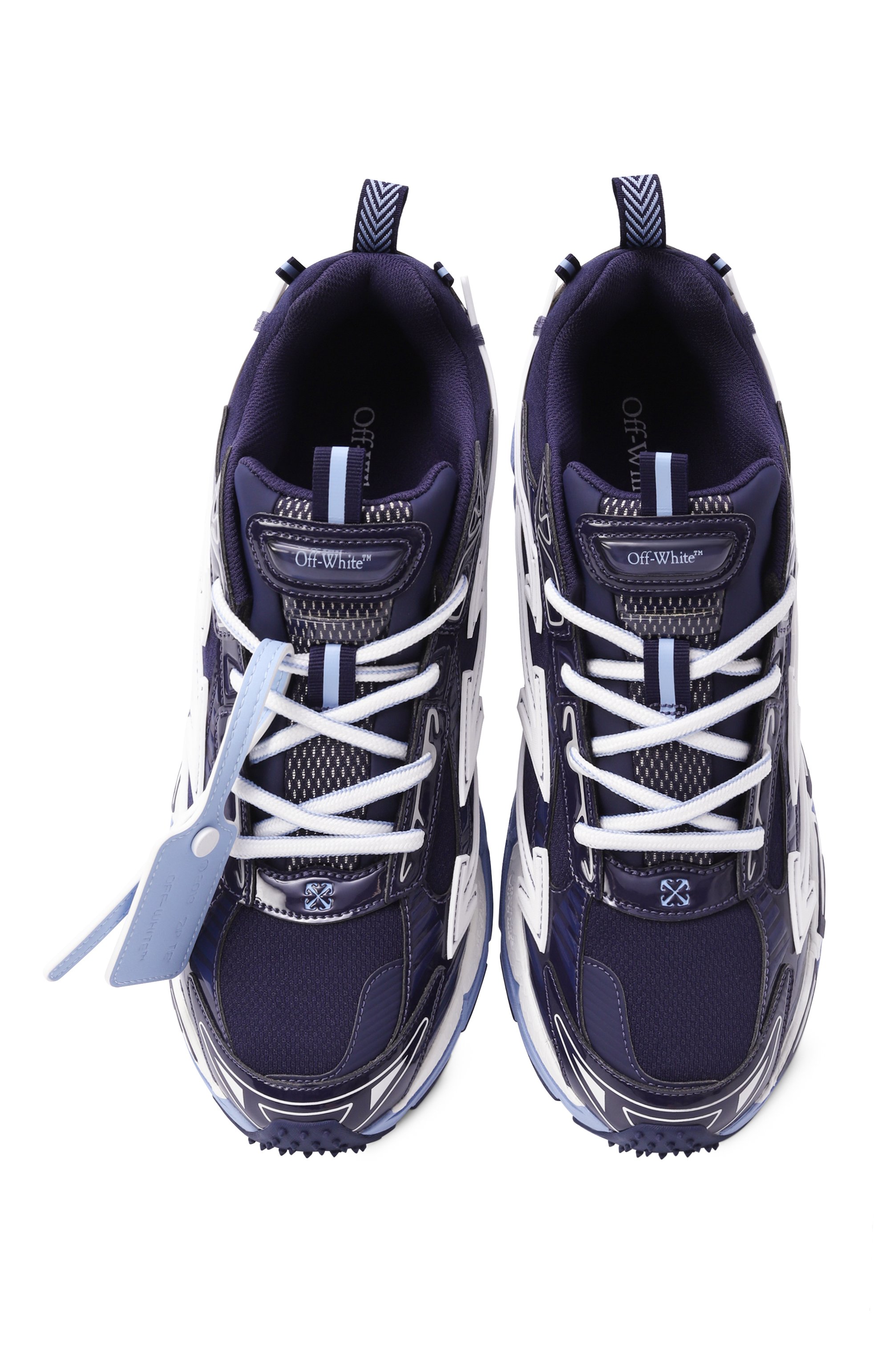 Комбинированные кроссовки be right back OFF-WHITE, арт. 0MIA295S25FAB002, фото 6