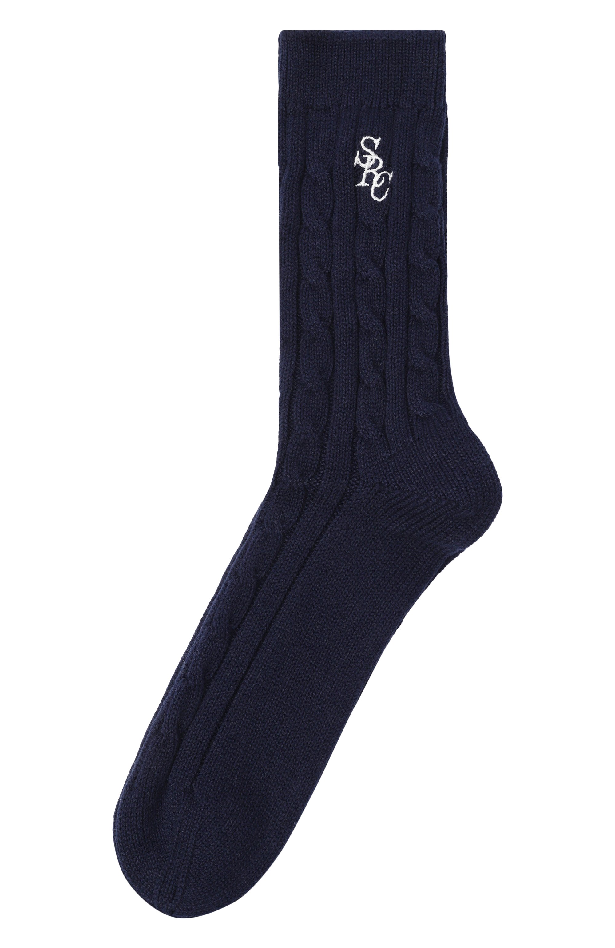 Хлопковые носки SPORTY AND RICH синего цвета по цене 6435 руб., арт. AC09676302BL106, фото 1 Хлопковые носки SPORTY AND RICH, арт. AC09676302BL106, фото 1