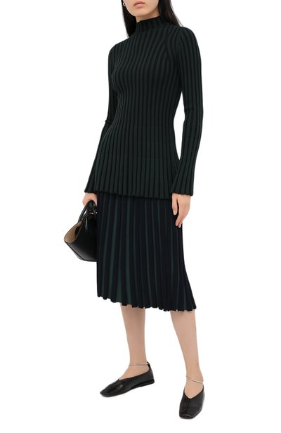 Юбка KENZO зеленого цвета по цене 32300 руб., арт. FA62JU5213AI, фото 2 Юбка KENZO, арт. FA62JU5213AI, фото 2