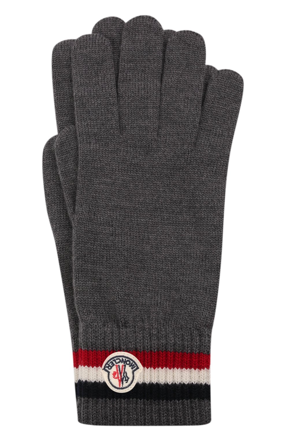 Шерстяные перчатки MONCLER темно-серого цвета по цене 14950 руб., арт. G2-091-3A000-04-A9575, фото 1 Шерстяные перчатки MONCLER, арт. G2-091-3A000-04-A9575, фото 1