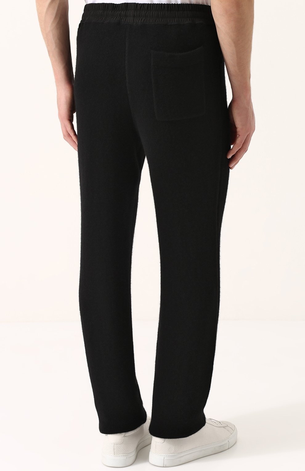 Кашемировые брюки прямого кроя с поясом на кулиске JAMES PERSE, арт. M0M1163, фото 4