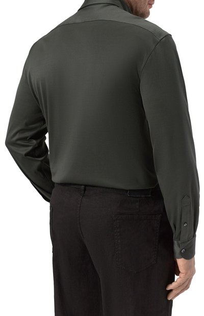 Хлопковая рубашка ZILLI, арт. ZSSH20M0100V00000_002, фото 4