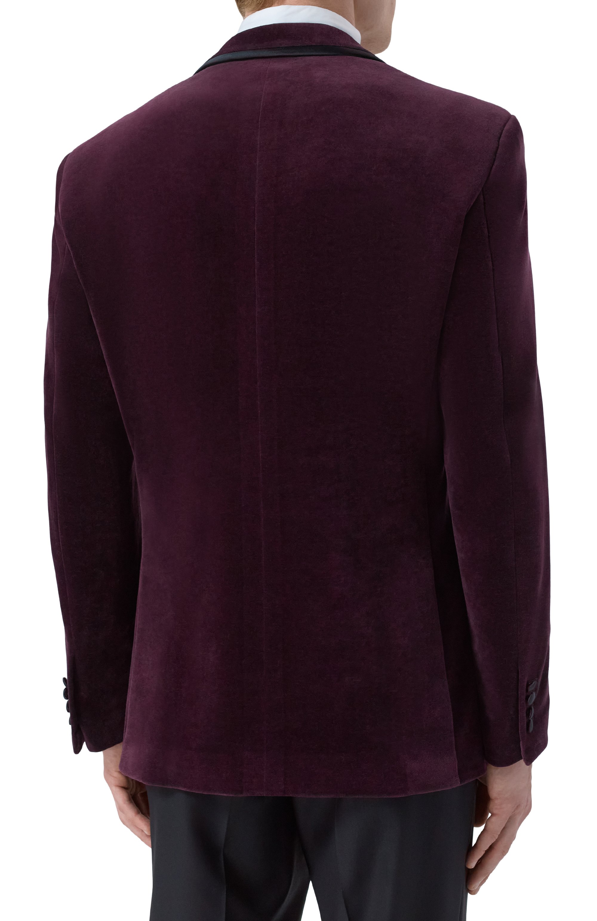 Бархатный смокинг STEFANO RICCI бордового цвета по цене 751000 руб., арт. S2RF4370B2/CTW01T, фото 4 Бархатный смокинг STEFANO RICCI, арт. S2RF4370B2/CTW01T, фото 4
