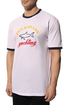 Хлопковая футболка PAUL&SHARK, арт. C0P1006/3XL-6XL, фото 3