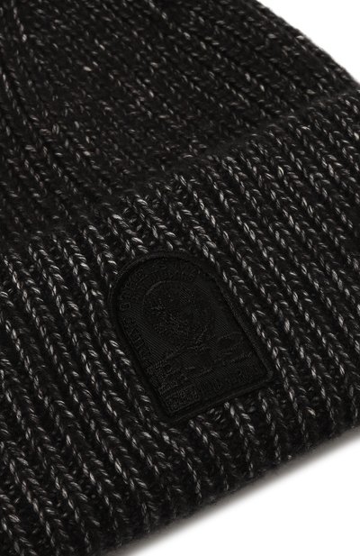 Шапка из хлопка и шерсти PARAJUMPERS черного цвета по цене 10950 руб., арт. PAHAHA32, фото 3 Шапка из хлопка и шерсти PARAJUMPERS, арт. PAHAHA32, фото 3
