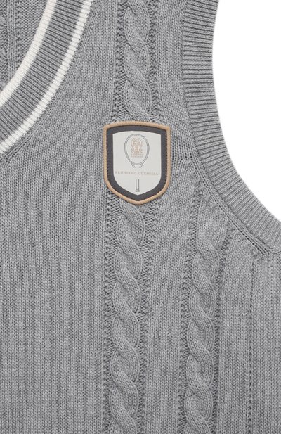Хлопковый жилет BRUNELLO CUCINELLI, арт. B2873807TA, фото 3