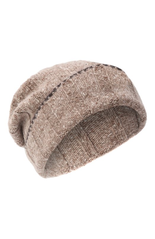 Кашемировая шапка Brunello Cucinelli MRN91399 Бежевый MRN91399