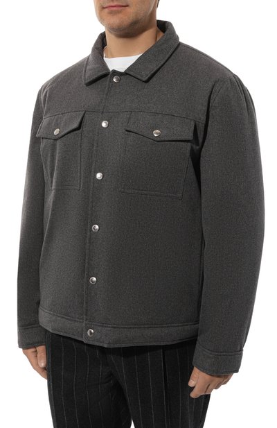 Шерстяная куртка-рубашка BRUNELLO CUCINELLI, арт. MM4636447W, фото 3