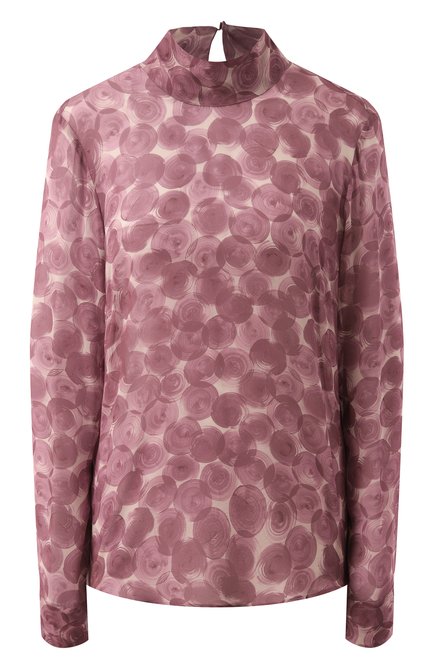 Женская шелковая блузка DRIES VAN NOTEN сиреневого цвета по цене 0 руб., арт. 242-010703-9174 | Фото 1