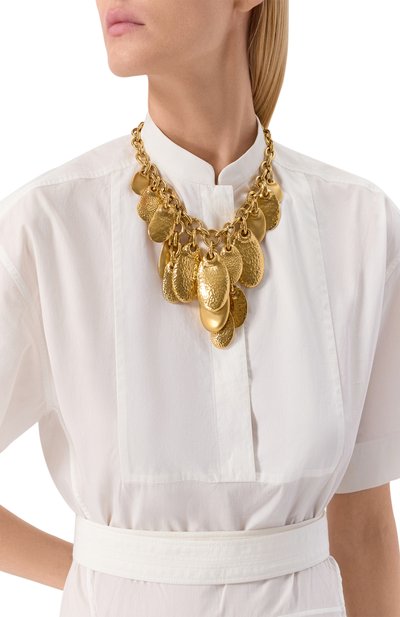 Колье CHLOÉ золотого цвета по цене 178500 руб., арт. CHC24WF047CB79DCTU, фото 2 Колье CHLOÉ, арт. CHC24WF047CB79DCTU, фото 2