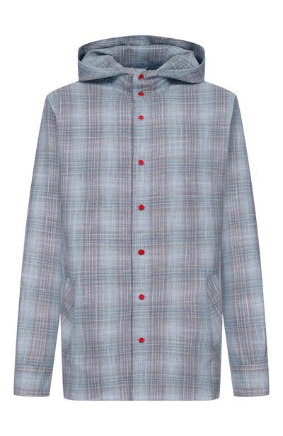 Мужская рубашка из шерсти и шелка KITON, арт. UMCMARK0628G