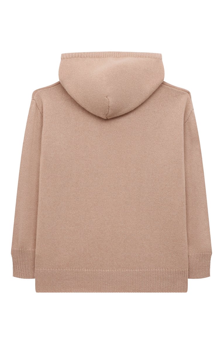 Детский кашемировое худи GIORGETTI CASHMERE кремвого цвета, арт. MB1803 | Фот�о 2 (Материал внешний: Кашемир, Шерсть; Драгоценные камни: Проставлено; Материал сплава: Проставлено; Рукава: Длинные; Девочки Кросс-КТ: Худи-одежда)